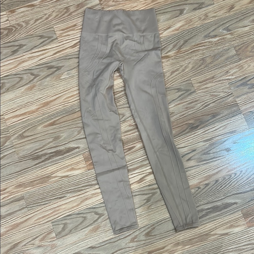 High-Waisted Taupe Leggings